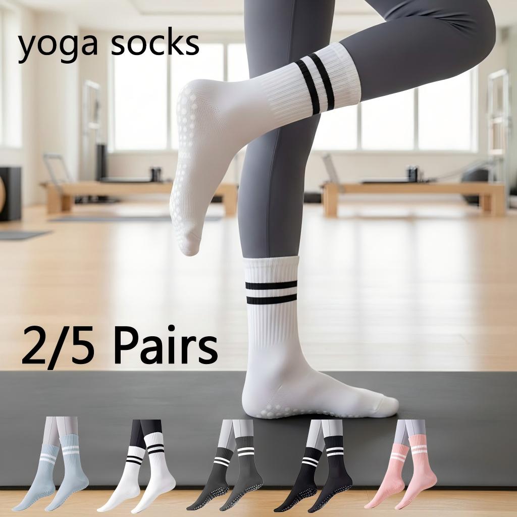 Yoga Fitness Workout - جوارب يوجا نسائية مضادة للانزلاق، جوارب