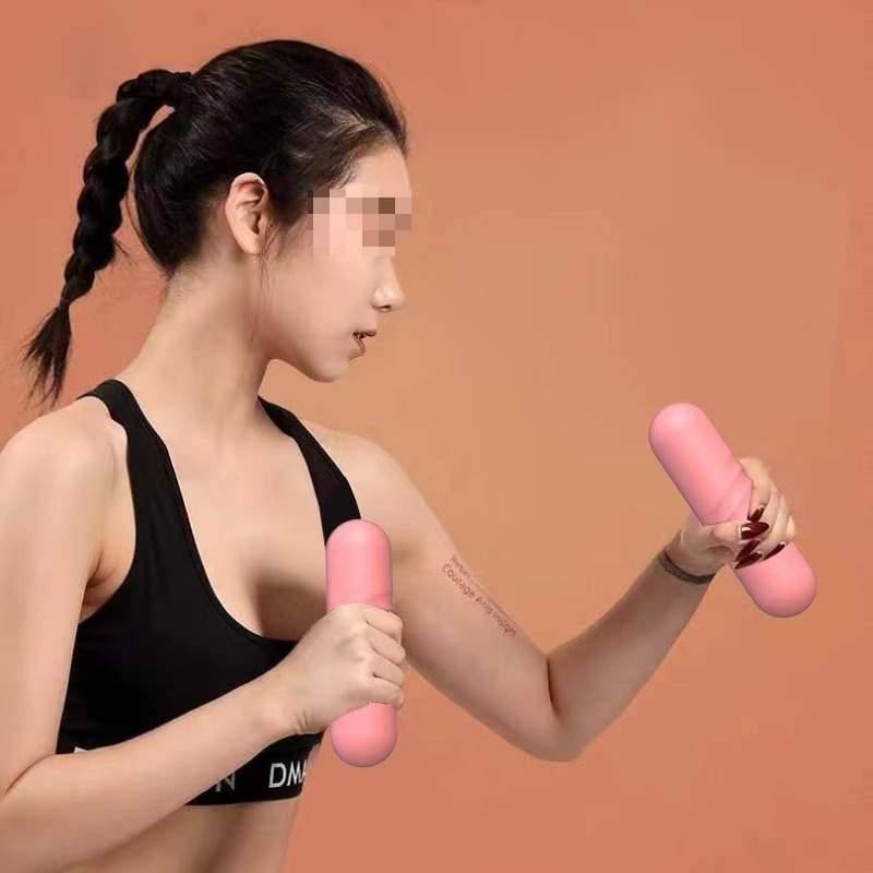 Yoga Fitness Bar - دمبل مغطى بالسيليكون 1.5 كجم للياقة