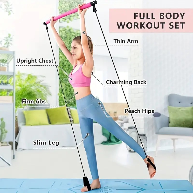 قضيب بيلاتس متعدد الوظائف، قضي - مراجعة Yoga Fitness Bar وسعره