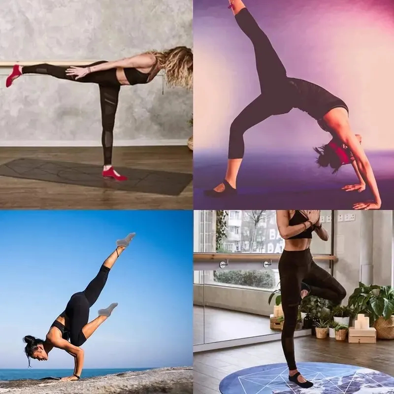 جوارب يوجا بدون كعب مضادة للان - مراجعة Yoga Fitness Workout وسعره